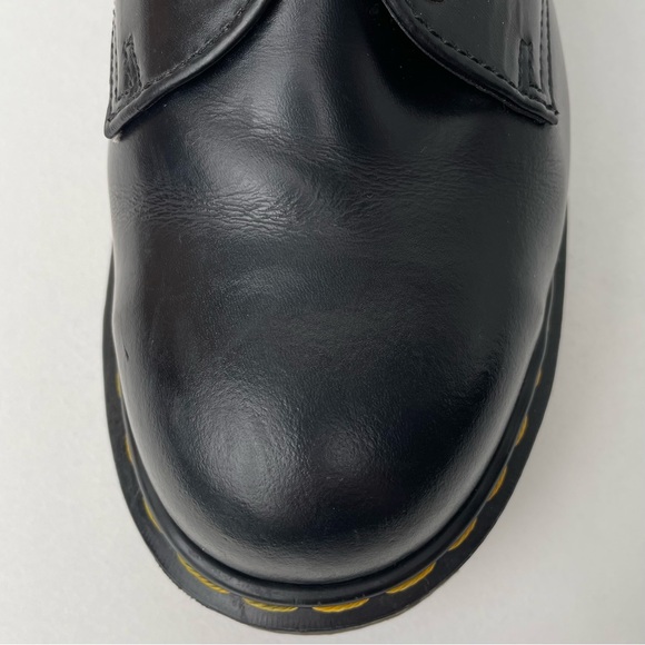 Vintage Dr. Martens 1925 MIE Black Leather Steel Toe Oxfords Shoes UK 5 - Picture 6 of 14